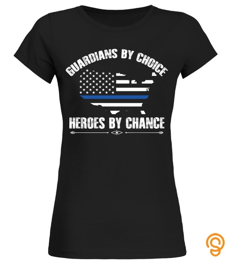 Thin Blue Line Police Officer T shirts