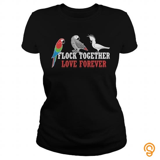 Trendsetter Flock Together, Love Forever, Love Birds Tee Shirts Wholesale