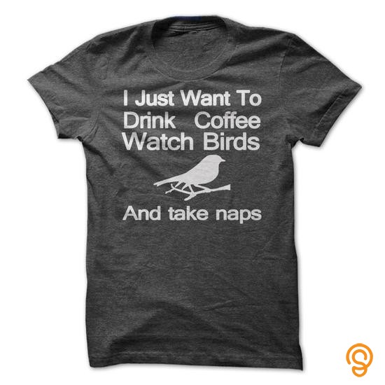 Everyday Birds Caffeine & Naps T Shirts Screen Printing