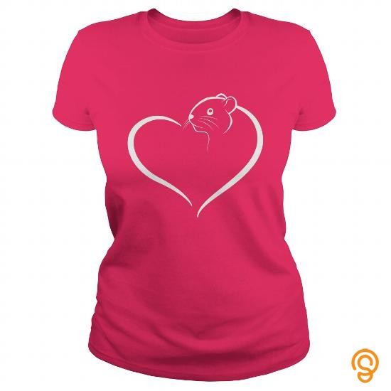 Fitted Hamster Heart T Shirts Apparel
