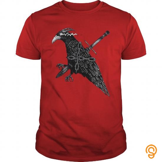 Refined Raven Chain Dagger Birds T Shirts For Sale