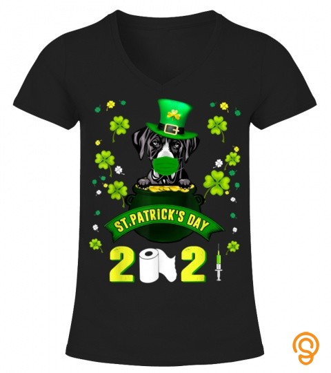 Great Dane Leprechaun Dog Face Mask St Patricks Day 2021 T Shirt