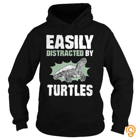 Model Distracted by Turtles 1016 T Shirts Printing