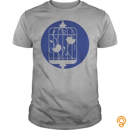 Decorative Birds in a Cage Silhouette Bags T Shirts Buy Online