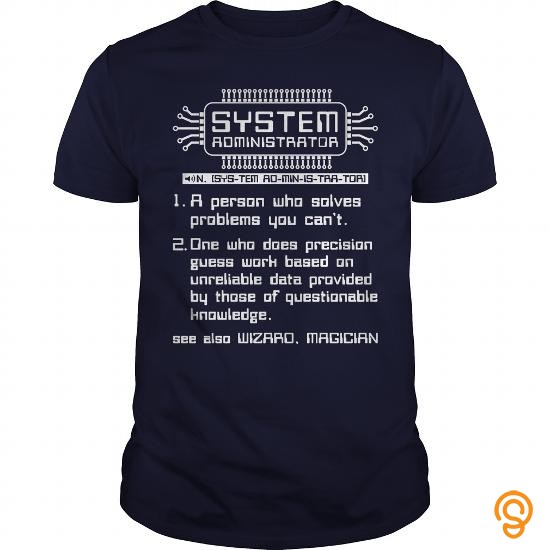Mens Womens system administrator definition T Shirts Apparel