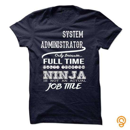 Chic Ninja system administrator T Shirt T Shirts Screen Printing