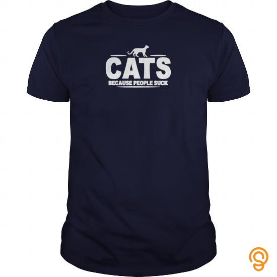 Innovative CATS BECAUSE PEOPLE SUCK Mens TShirtZXKGVKE T Shirts Clothing Company