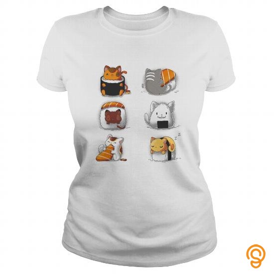 Best Fit Sushi Cats Tee Shirts For Sale