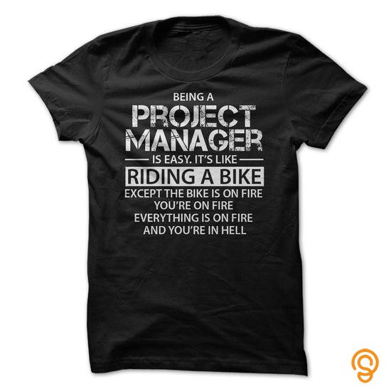 Crisp Project Manager On Fire Tee Shirts Clothing Brand
