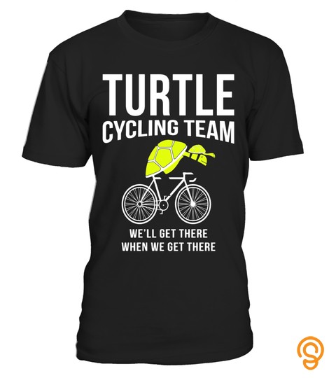 Cycling Shirts Funny Turtle Cycling Team T shirt