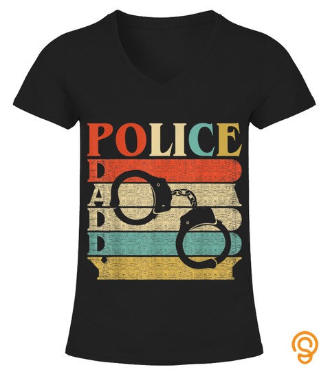 Retro Vintage Daddy Police Shirt Funny D