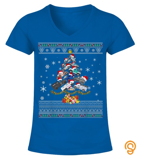 Funny Ugly Christmas Tree Police Officer Sweater Gift T Shirt