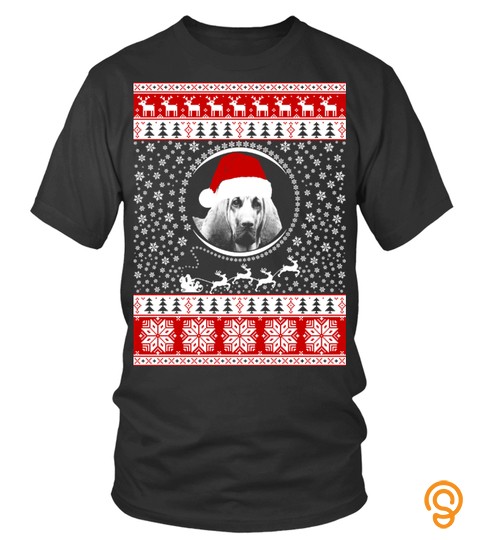Merry Christmas Blood Hound Lover Sweatshirt Tshirt Tee Hoodie