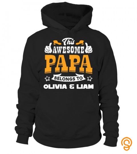 This awesome papa belongs to Olivia & Liam