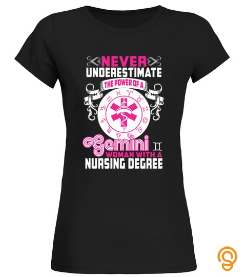 Gemini Woman With A Nursing  T shirt