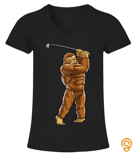 Shirts Bigfoot Funny Golf Club And Ball Sports Gifts Men Women Tank Top