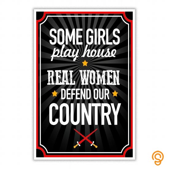 Design Military Women Poster T Shirts Size Xxl