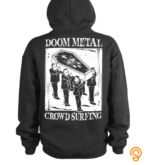 Doom Metal Crowd Surfing   Back Print