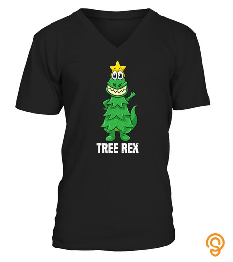 Tree Rex Christmas Tshirt Trex Dinosaur Lover Boy Xmas Tshirt   Hoodie   Mug (Full Size And Color)