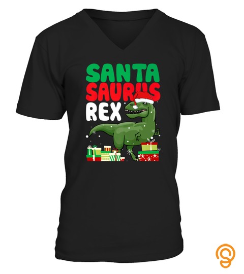 Dinosaur Gift Santa Saurus Rex Christmas Tshirt   Hoodie   Mug (Full Size And Color)