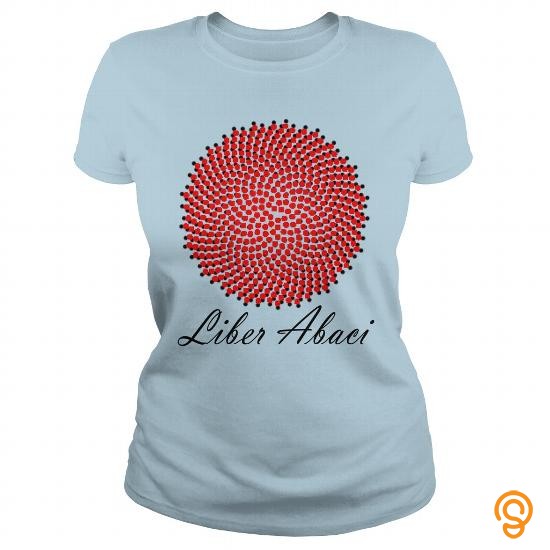 Mens Womens LIBER ABACI TWO TONE red black T Shirts Sayings Men