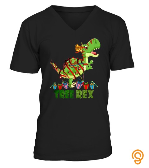 Christmas Shirt Kids Tree Rex T Shirt T Rex Dinosaur Tshirt   Hoodie   Mug (Full Size And Color)