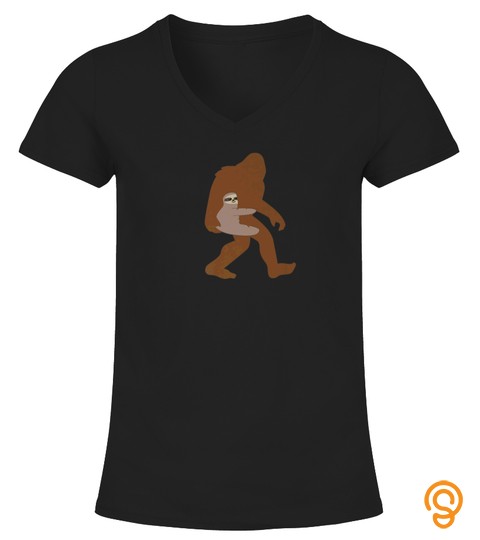 Sloth Bigfoot Shirt Funny Cute Animal Lover Tshirt   Hoodie   Mug (Full Size And Color)