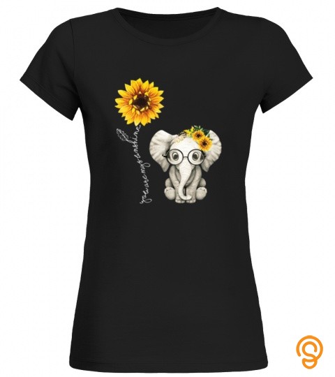 Elephant Lovers Hippie Sunflower For Gift Friend