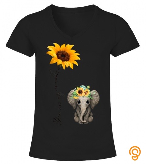you are my sunshine sunflower elephant   men woman