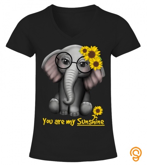 you are my sunshine elephants sunflowers clos elephant pullover 