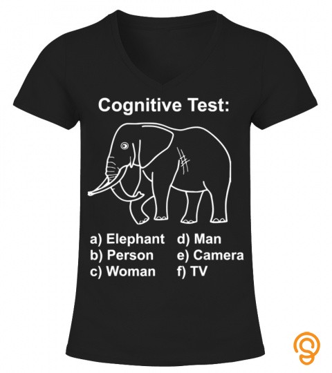 trump cognitive test elephant person woman man camera tv 
