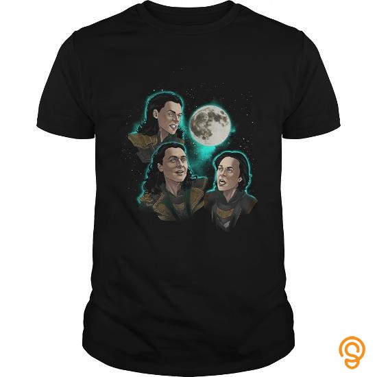 Form-fitting Three Loki Moon T Shirt T Shirts Review
