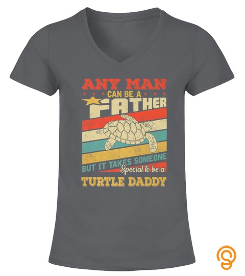 Turtle Daddy Fathers Day Vintage Retro Gift Shirt