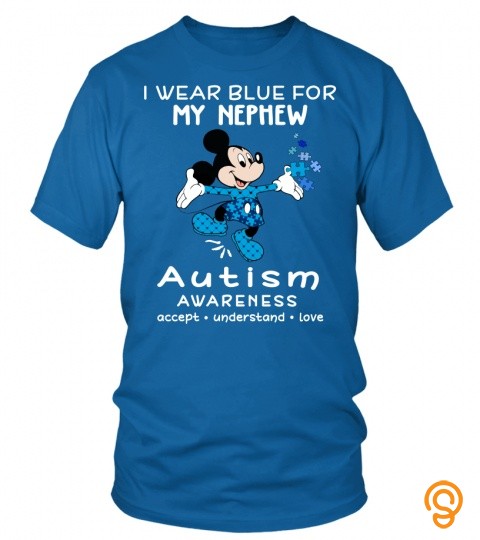 Mickey wear blue for my nephew autism awareness