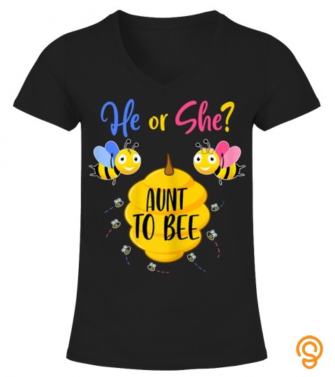 womens he or she aunt to bee gender reveal baby shower new aunt 
