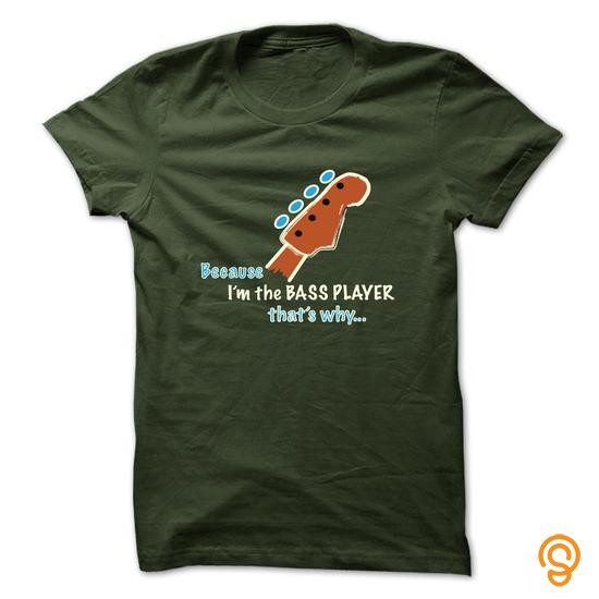 Standard-fit No Excuses to Play Bass Tee Shirts Sayings Men