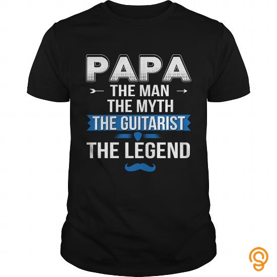 Supersoft Papa the Guitarist legend T Shirts Gift