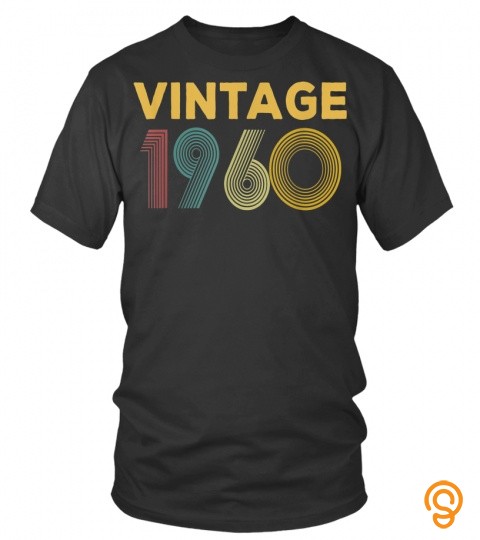 59th Birthday Gift Vintage 1960 T Shirt Classic Men Women