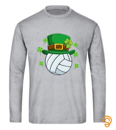 Volleyball Leprechaun T Shirt St Patricks Day Men Boys Kids