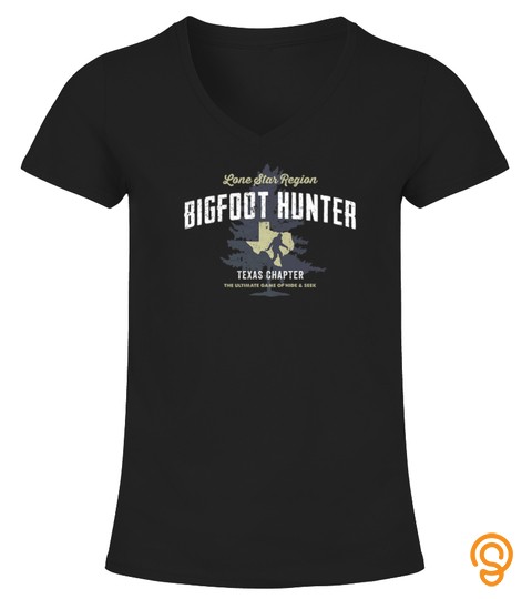 Texas Bigfoot Hunter Funny Sasquatch Tshirt   Hoodie   Mug (Full Size And Color)