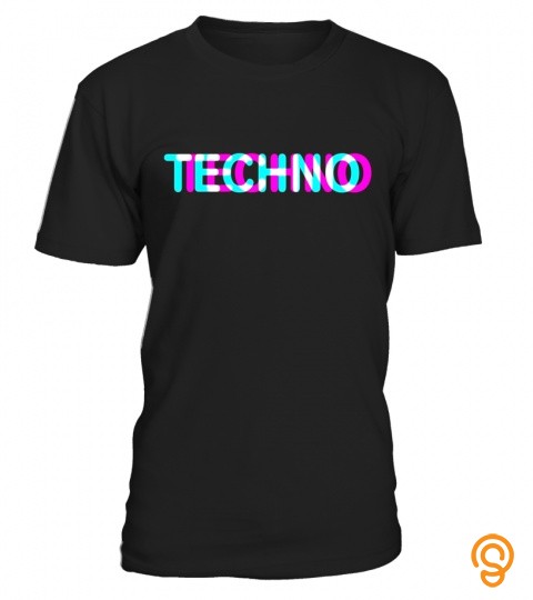 Techno 3D discotheque music T Shirt