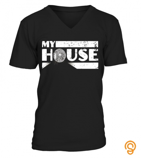My House Disco Ball I Love House Music T Shirt