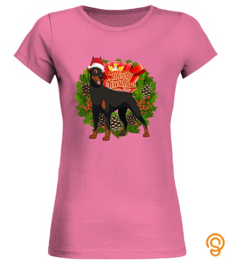 Doberman Merry Christmas   Dog Lover Ugly Christmas Sweater Gifts