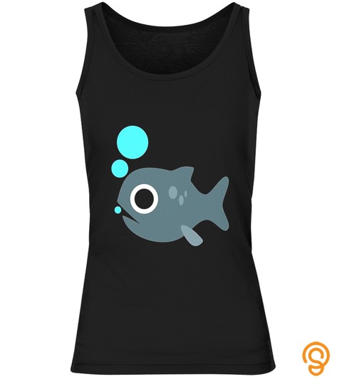 Emoji Cool Fish I Love Fishing Camping Fan Gifts Tee   Emoij