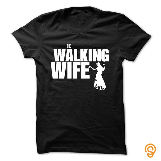 Colorful The walking wife Tee Shirts Sayings