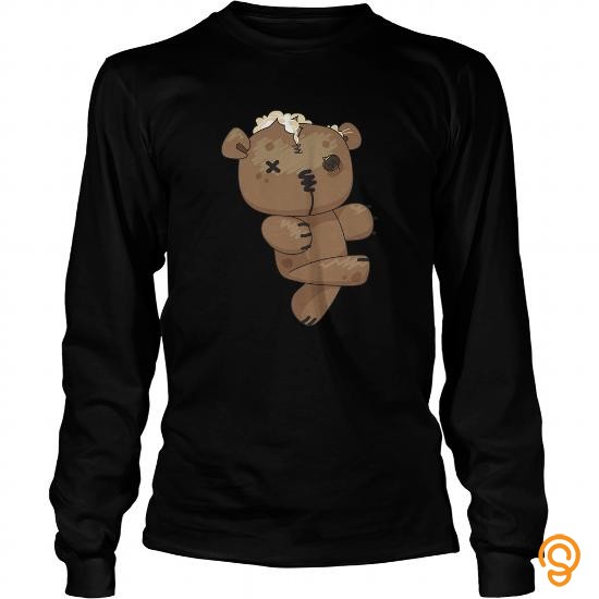 Funky twd fans Zombie Teddy Bear copy Tee Shirts Clothing Brand