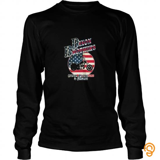 Embellished twd fans Dixon Brothers Custom Motorcycles & Choppers copy Tee Shirts For Adults