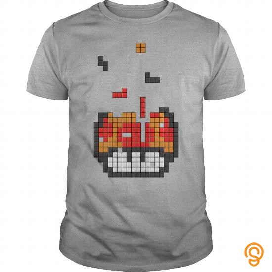 Protective tetris mario Tee Shirts Sayings Men