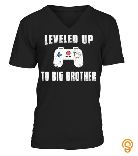 Big Brother Shirt Gaming, Leveled Up To Big Brother T Shirt