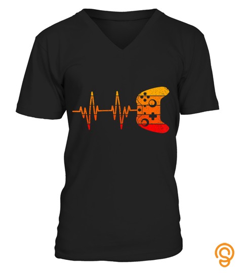 Gamer Heartbeat Video Game Lover Gifts Funny Gaming Gamer T Shirt